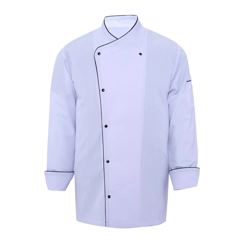 Likralı Premium Aşçı Ceketi Beyaz - Siyah