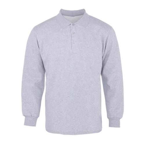 Polo Pike Uzun Kol Tişört Gri