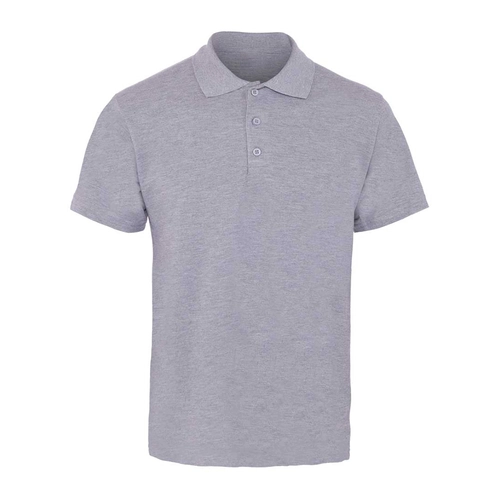 9863-GRI-3XL Polo Yaka Pike Tişört