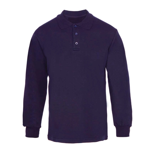 9867-3-LCV-M Polo Yaka 3 İplik Sweatshirt