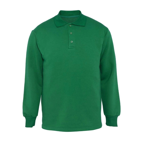 9867-3-YSL-M Polo Yaka 3 İplik Sweatshirt