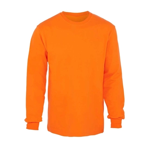 Bisiklet Yaka 2 İplik Sweatshirt Turuncu