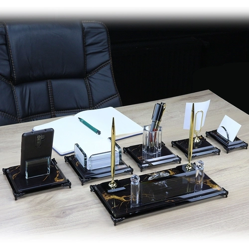 Kristal Cam Masa Seti