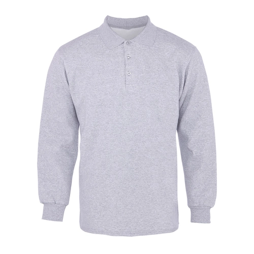 9865-GRI-4XL Polo Yaka Uzun Kol Tişört P30